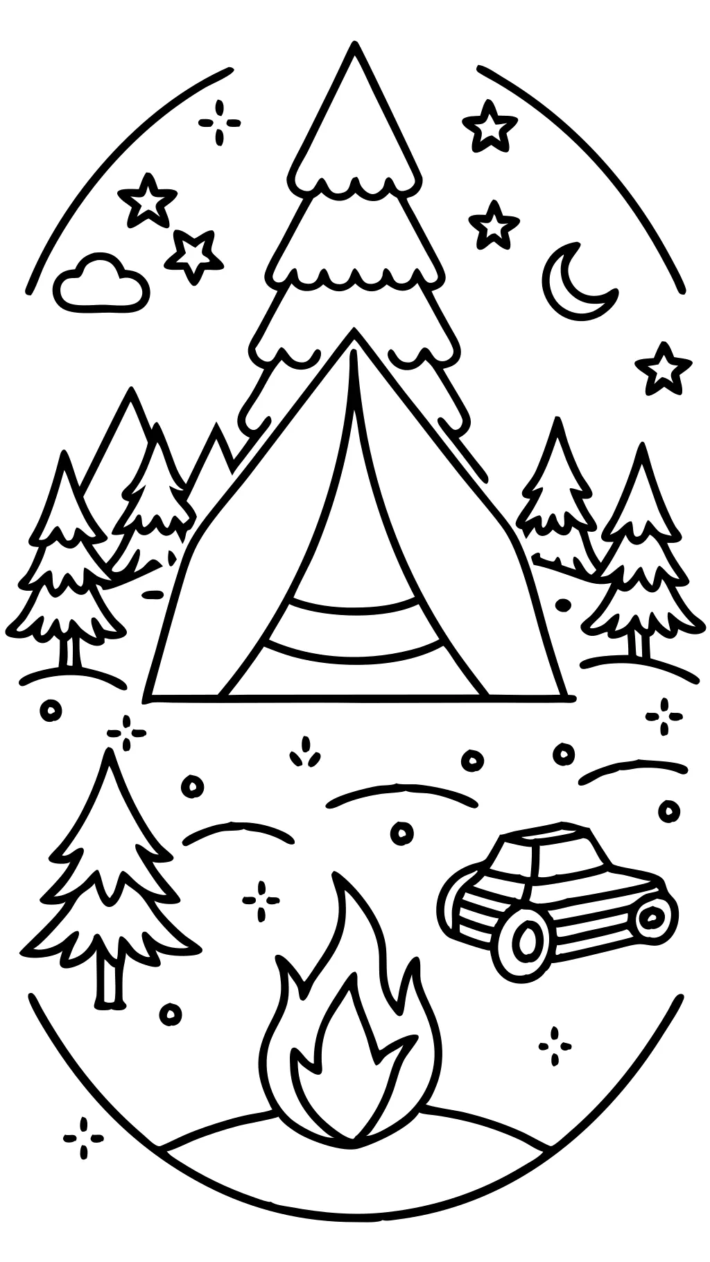 camp coloring pages free